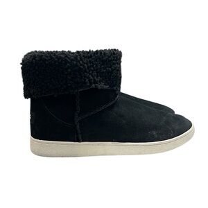 UGG Mika Classic Suede Fold Fur Fashion Winter Shearling Booties Sneakers Sz 12